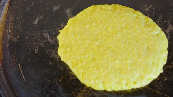 Venezuelan Cachapas maid of yellow corn