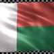 Madagascar waving flag looped - VideoHive Item for Sale
