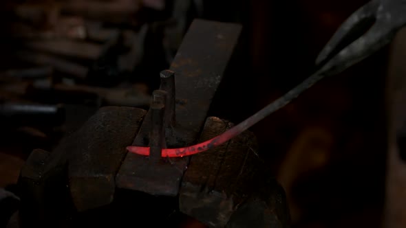 Red Hot Metal on an Anvil