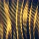 Carbon Fiber Gold Wave Texture Wavy Background Loop - VideoHive Item for Sale