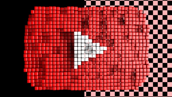 Youtube Logo - Voxel Style