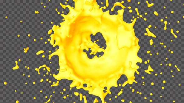 Circle Yellow Color Splash
