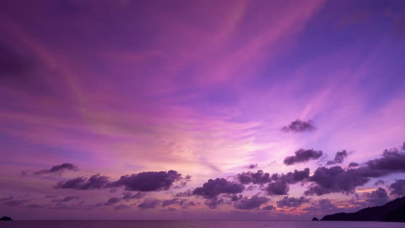 Time lapse of Majestic sunset or sunrise landscape Amazing light of nature cloudscape sky