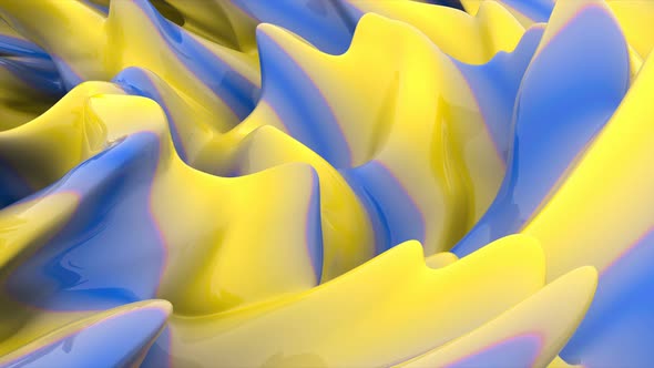 Yellow Wave Gold Texture Motion Design Geometric Background Futuristic Design