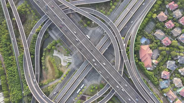 Aerial View Expressway, Shanghai, China