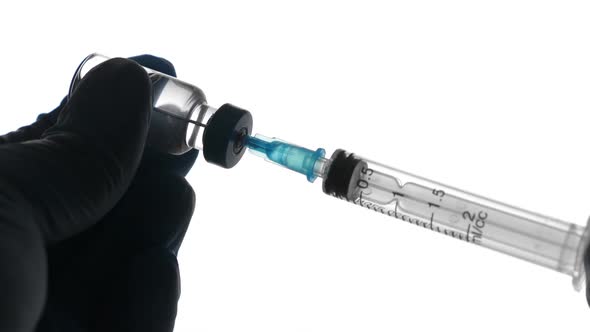 Doctor Injecting Vaccine