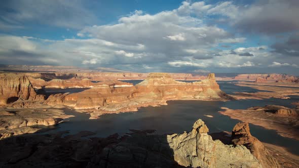 Time Lapse Overlooking Lake Powell from Alstrom Point