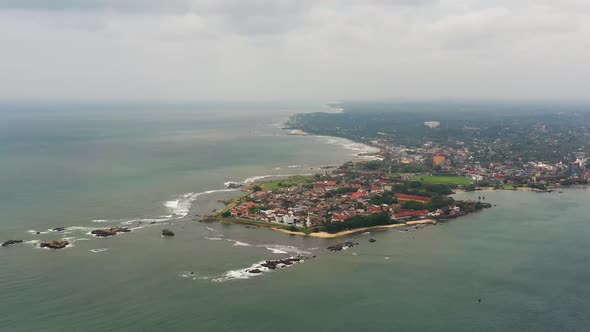 Galle City View From Above Sri Lanka