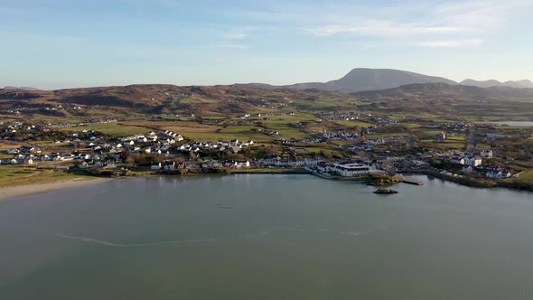 Aerial View of Dunfanaghy in County Donegal  Ireland