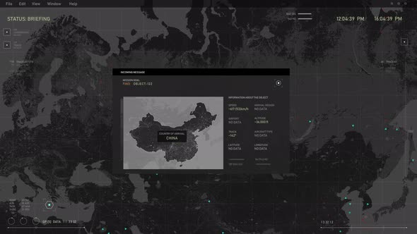 High Tech Digital Global Map Scanning Radar System Tracks Secret Mission Target alt