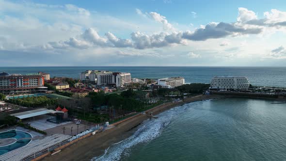 Panorama Hotels aerial view 4 K Alanya Turkey