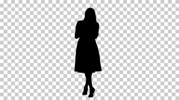 Silhouette Girl, Alpha Channel