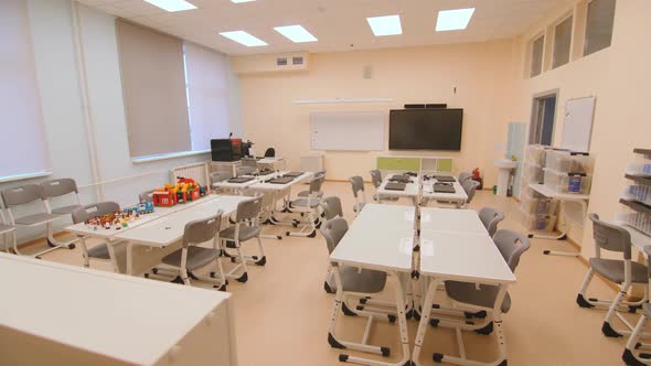 Light Spacious IT Classroom at Modern Education Center