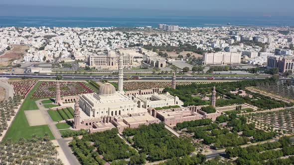 The Big Mosque Muscat Oman 4K Drone