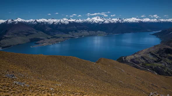 New Zealand Southern Alps view
