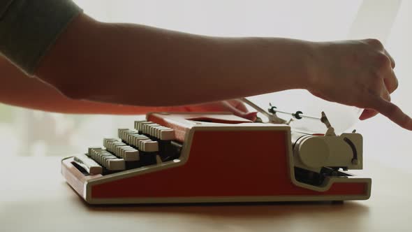 Old Typewriter Closeup