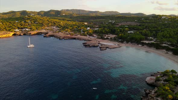 Cala Bassa in Ibiza, Spain