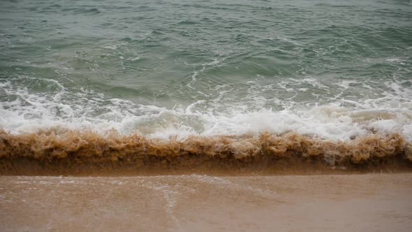 Turquoise Rolling Wave, Slow Motion