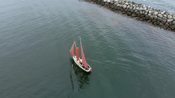 Sailboat at Newport Bay