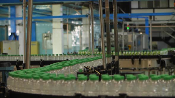 Factory Production of Plastic Bottles