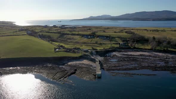 Aerial View of the Amazing Rocky Coast at Ballyederland By Dunkineely in County Donegal  Ireland