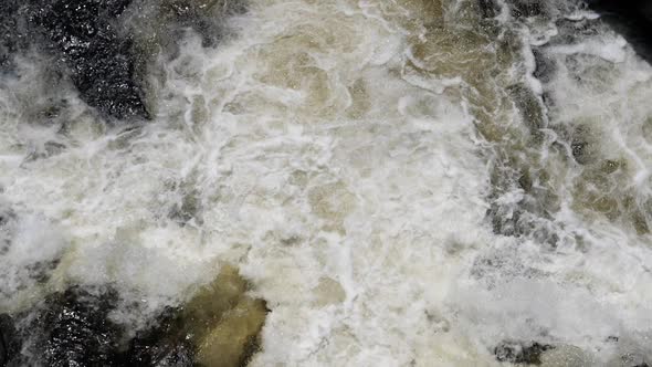 Turbulent Water in the River