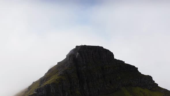 Aerial View of Top of Mountain