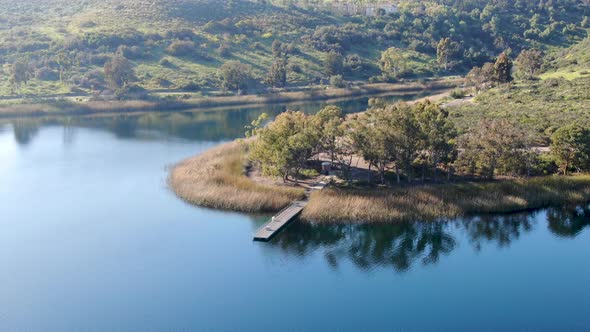 Miramar Reservoir in the Scripps Miramar Ranch Community San Diego California