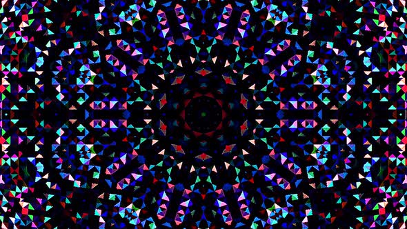 background Bright abstract light streaks set in full color kaleidoscope