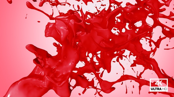 Red Paint Jet Stream Splash V1