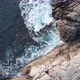 Coastal scenary with crashing waves on the rock  - VideoHive Item for Sale