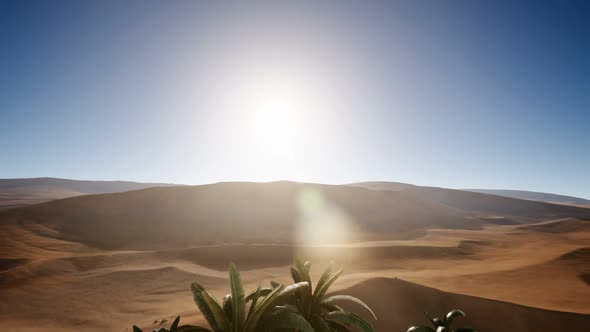 Erg Chebbi Dunes in the Sahara Desert