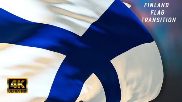 Finland flag transition 4k