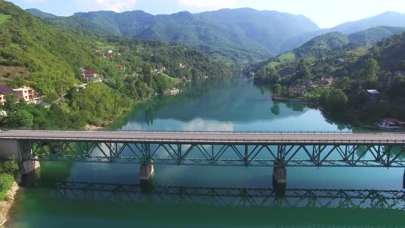 Side view of bridge over water