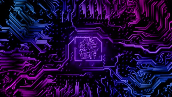 Enabling the processor microchip cpu on the computer circuit board