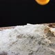 Raw Egg and Broken Shell Fall Down Into Flour Pile on Table - VideoHive Item for Sale