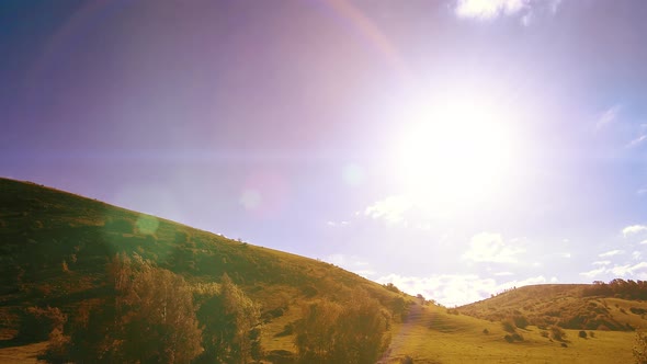 UHD Mountain Meadow Timelapse at the Summer