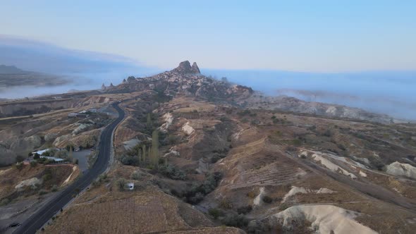 Goreme National Park Near Nevsehir Town. Turkey. Aerial View