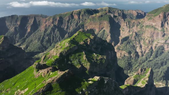 Aerial View of Indescribable Landscapes As Seen From a Peak