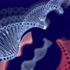DNA molecules animation red and blue color and background blur - VideoHive Item for Sale