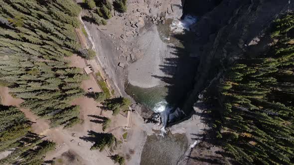 Birds Eye Scene Of Crescent Falls