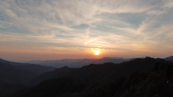 Beautiful Sunset in the Oxacan Mountains