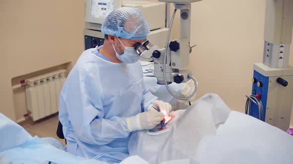 Surgical Operation on Eyes