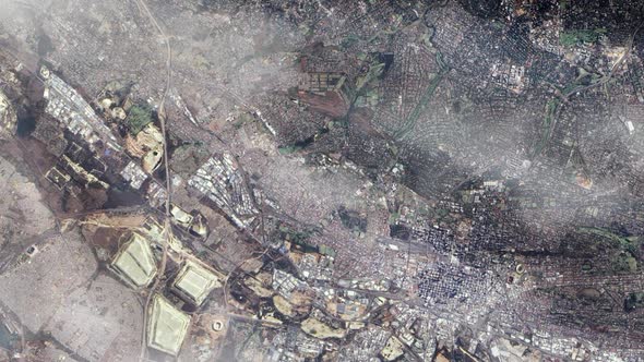 The City of Johannesburg from Space.