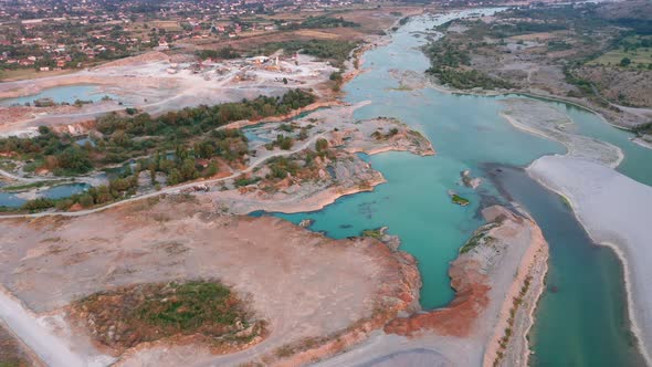 Sand and gravel extraction from river bed and banks causing severe impact on the environment