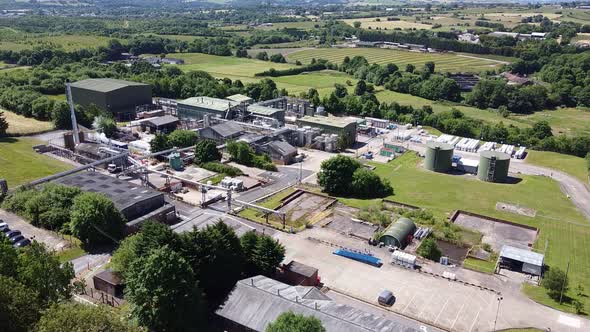 Drone footage of a Chemical Plant in the United Kingdom