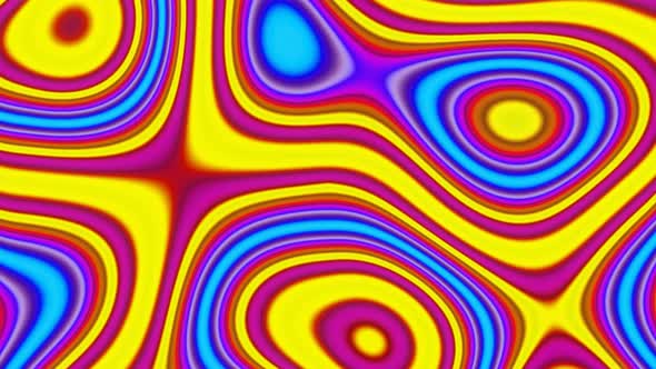 Flowing Liquid Background of Multicolored Gradient Lines