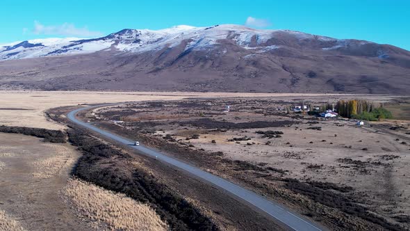 Patagonia landscape. Famous town of El Calafate at Patagonia Argentina