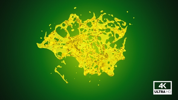 Drops of Olive Oil Collide and Create a Splash