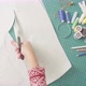 Woman hands cutting paper template - VideoHive Item for Sale
